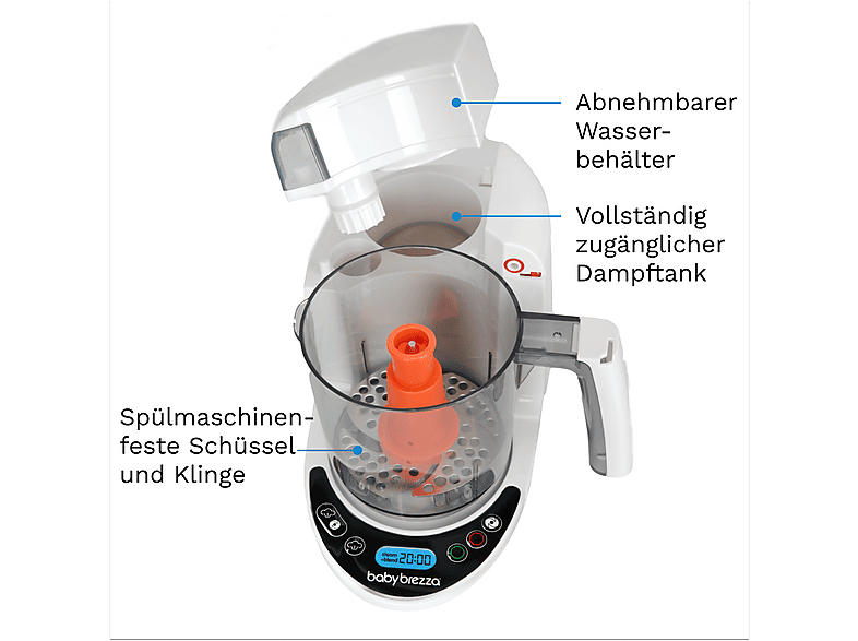 BABY BREZZA Food Maker Deluxe Babynahrungszubereiter Classic (400