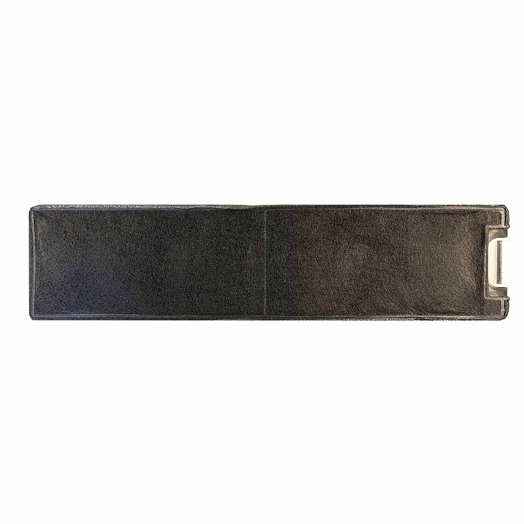Ein langer, rechteckiger schwarzer Filter. Es scheint ein Ersatzfilter zu sein.