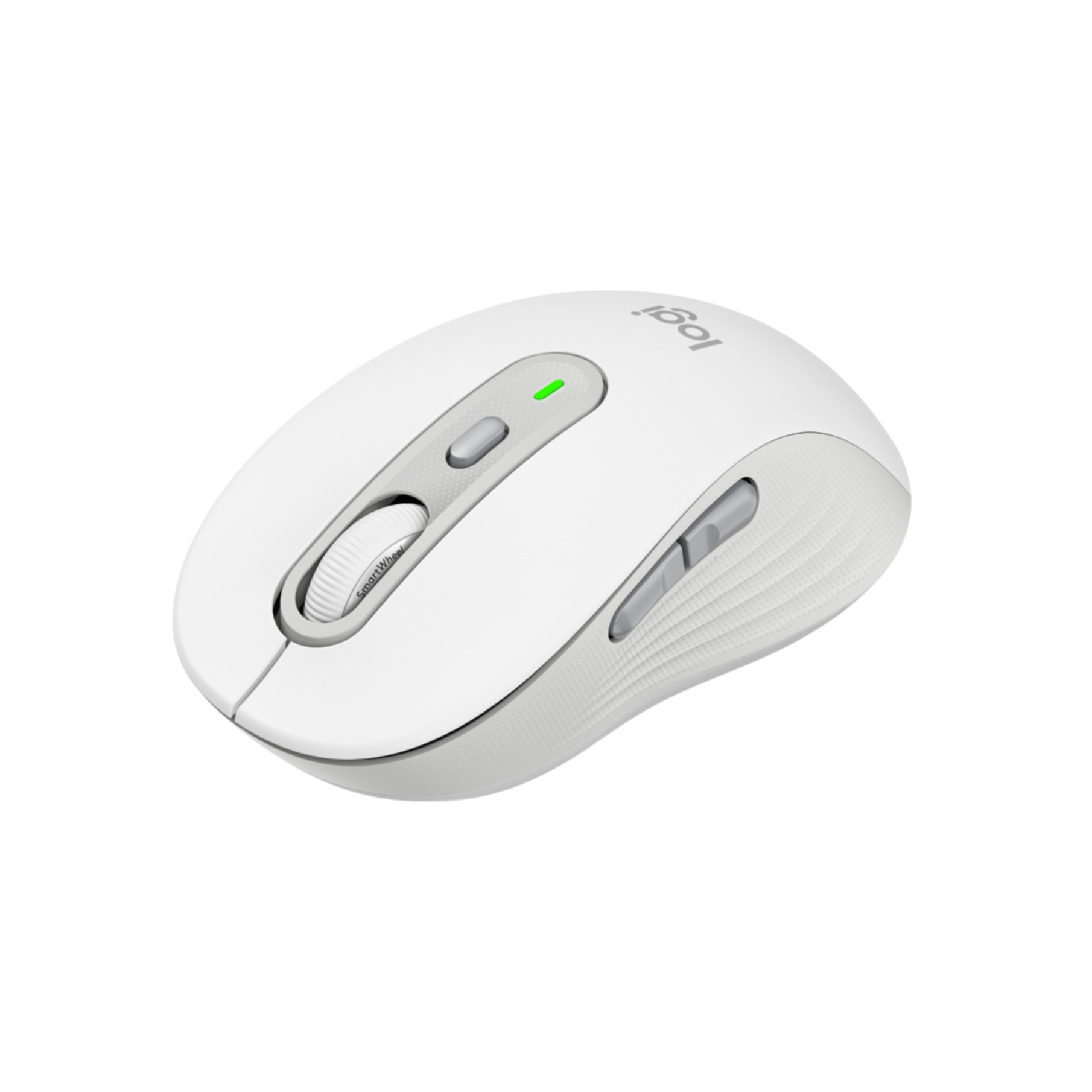 Un set tastiera e mouse wireless, con tastiera grigia e mouse scuro abbinato.