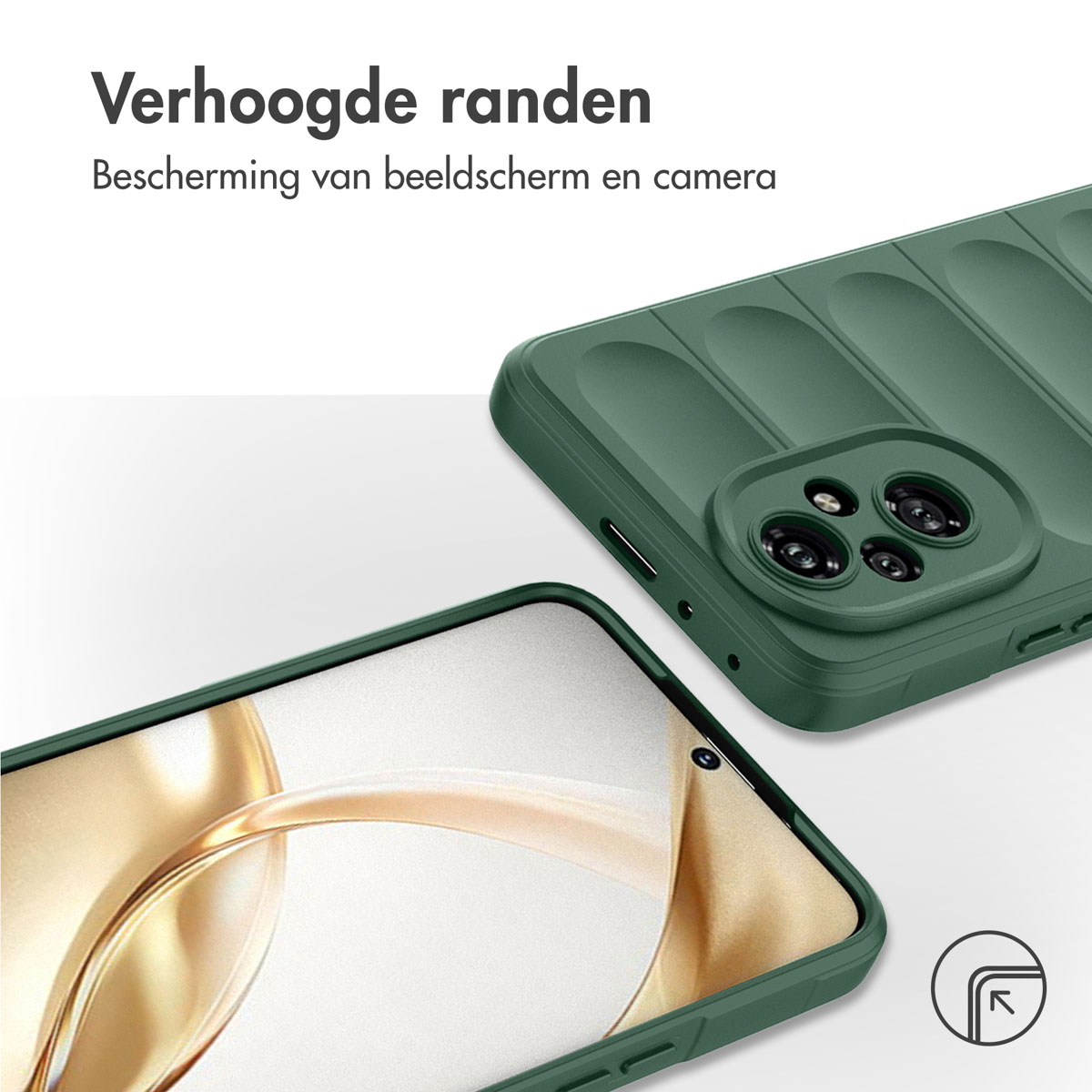 IMOSHION EasyGrip Backcover adatta per Honor 200 Cover per Honor 200, Verde