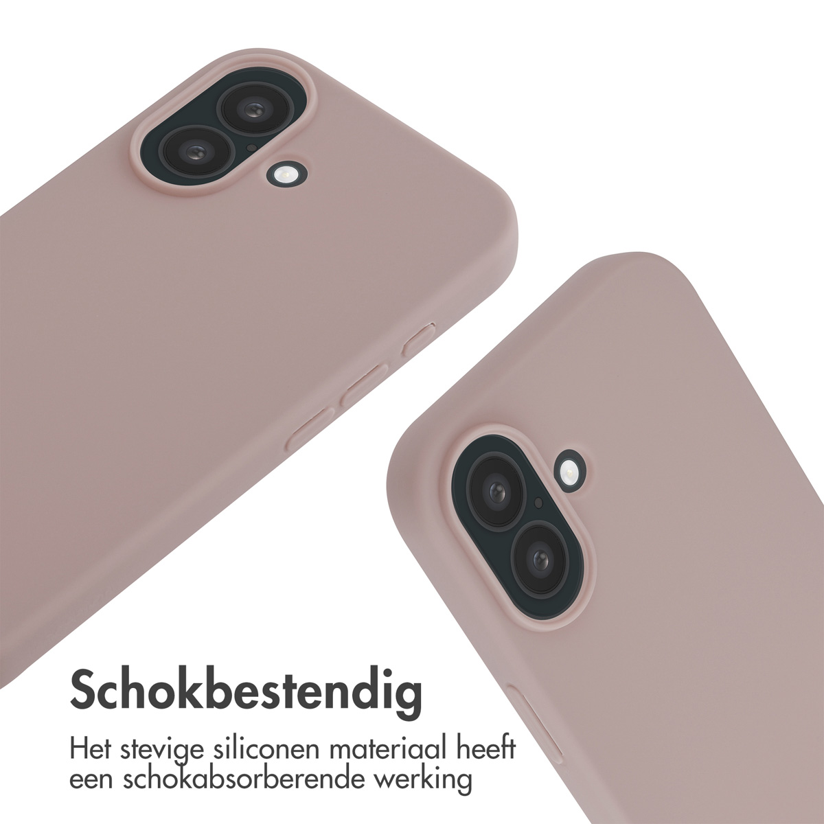 Zwei rosa Handyhüllen. Der Text zeigt, dass sie stoßfest sind.