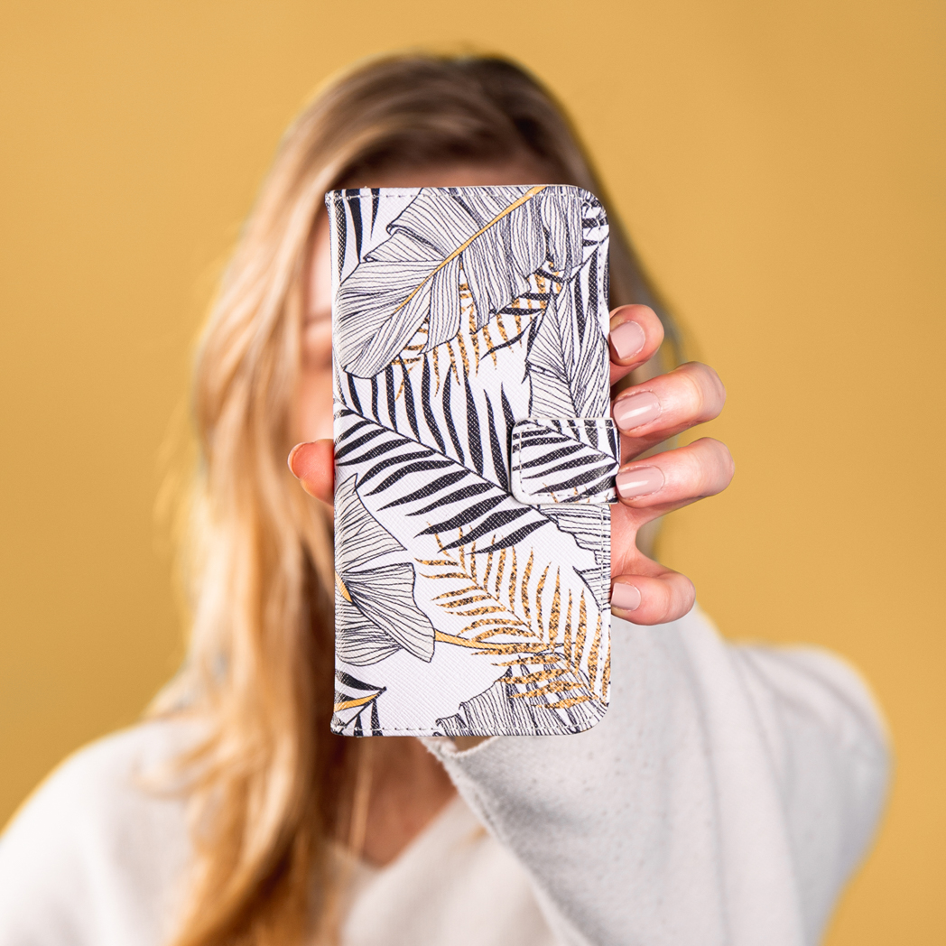 IMOSHION Design Softcase Bookcase - Geschikt voor Samsung Galaxy A32 (5G) - Telefoonhoesje voor Samsung Samsung Galaxy A32 (5G) Wit