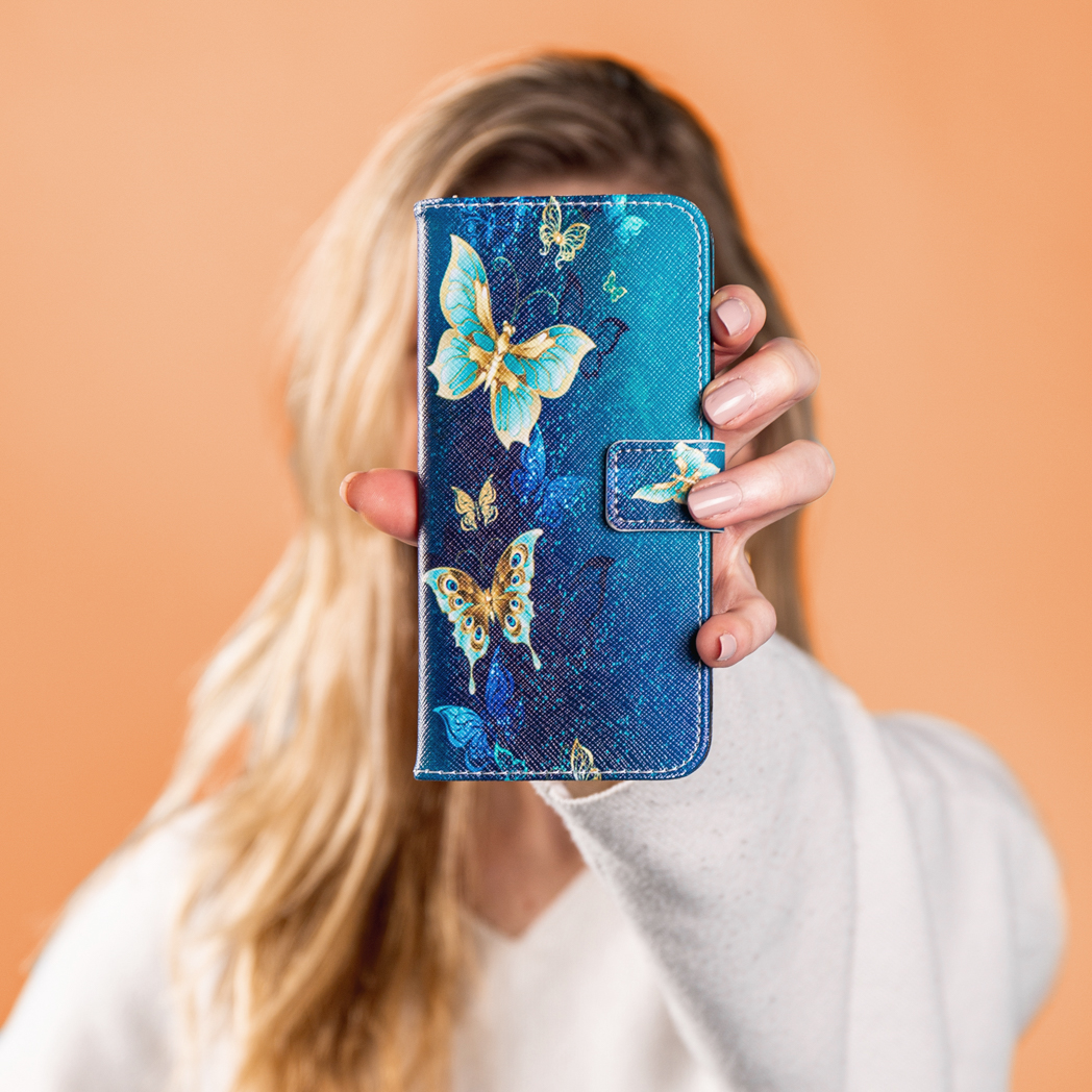 IMOSHION Coque folio compatible avec Samsung Galaxy S21 Plus Étui de Téléphone voor Samsung Samsung Galaxy S21 Plus Multicolore