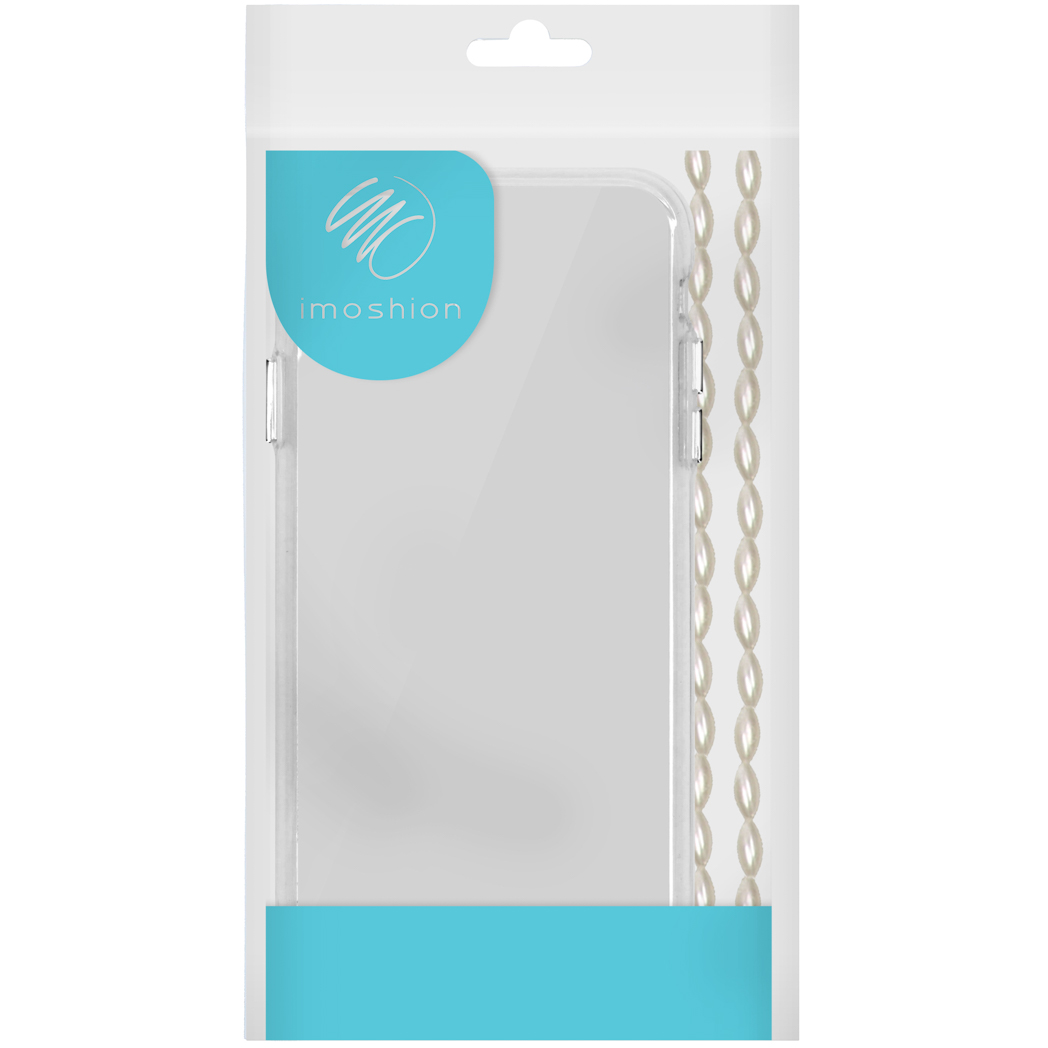 IMOSHION Backcover met koord + armband - Parels - Geschikt voor Apple iPhone 16 Pro Max - Telefoonhoesje voor Apple iPhone 16 Pro Max Transparant