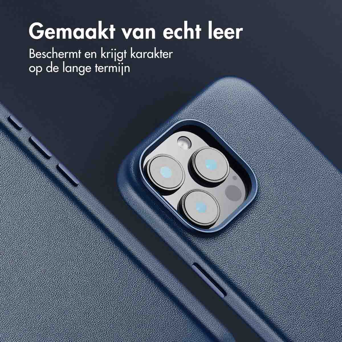 ACCEZZ Coque arrière compatible avec iPhone 16 Pro Max Étui de Téléphone voor Apple iPhone 16 Pro Max Bleu foncé