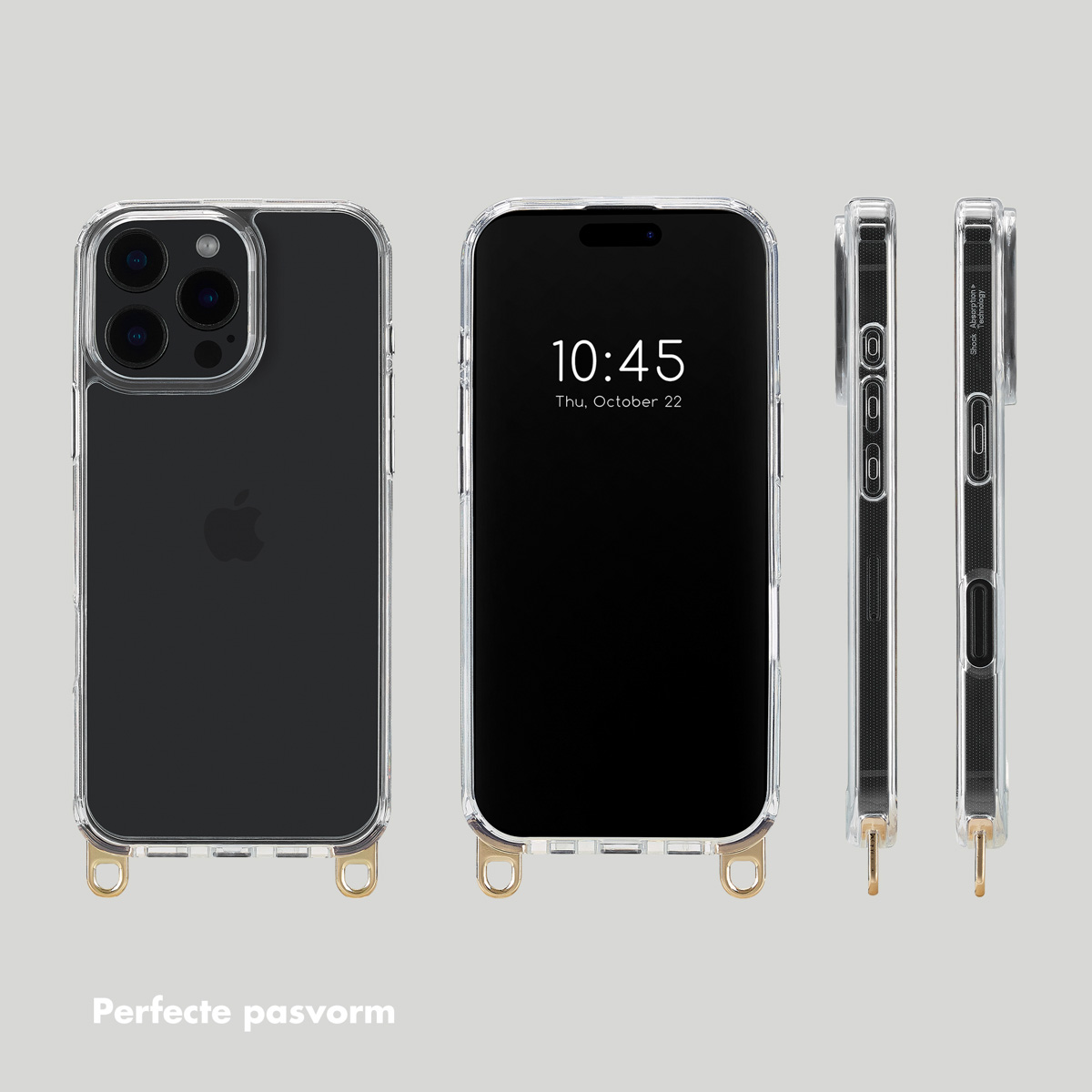 SELENCIA Cord Case - zonder koord adatta per Apple iPhone 16 Pro Max Cover per iPhone 16 Pro Max, Trasparente