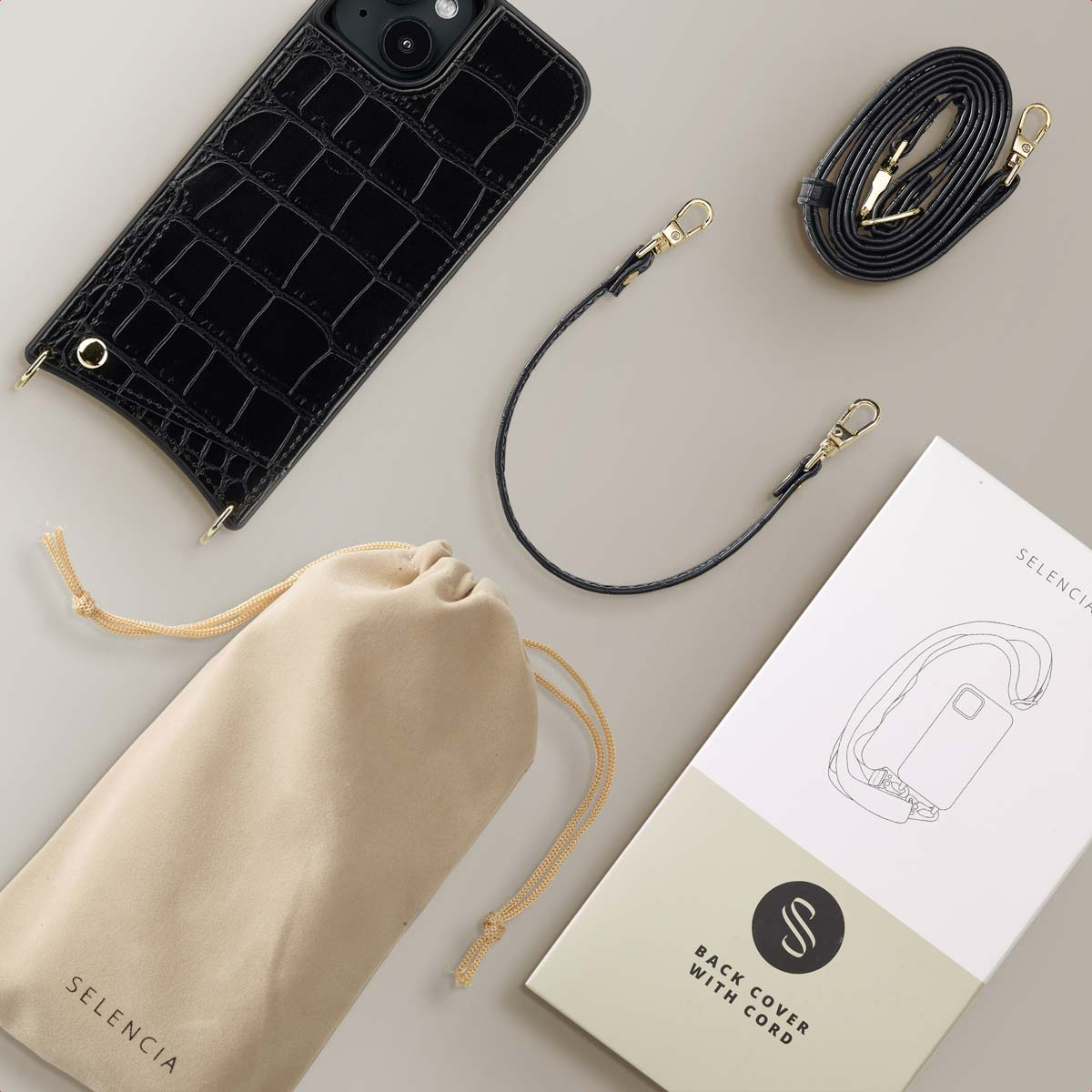 SELENCIA Nova 13 COVER per iPhone 13/ iPhone 14, Nero