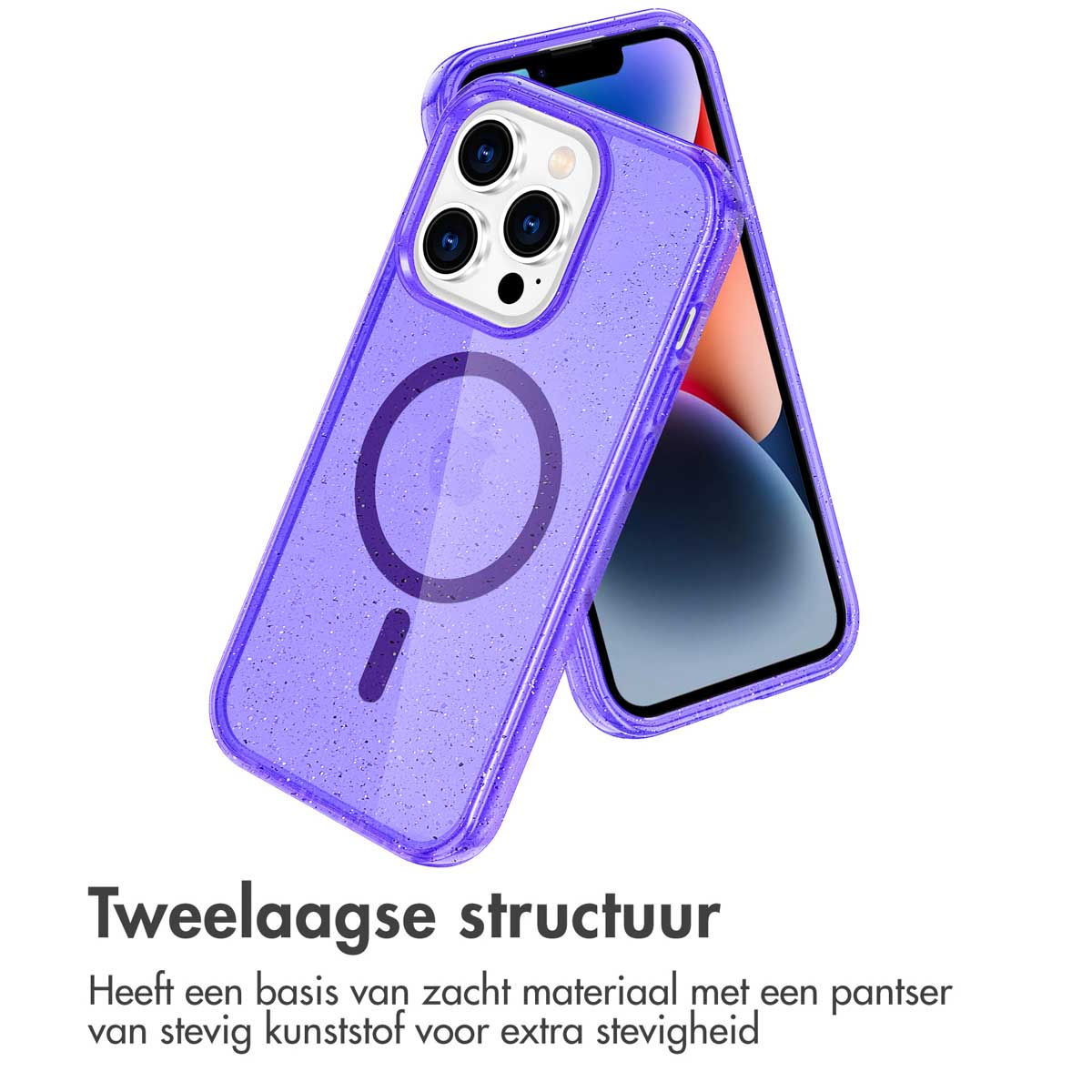 IMOSHION Coque arrière compatible avec iPhone 13 Pro Étui de Téléphone voor Apple iPhone 13 Pro Violet