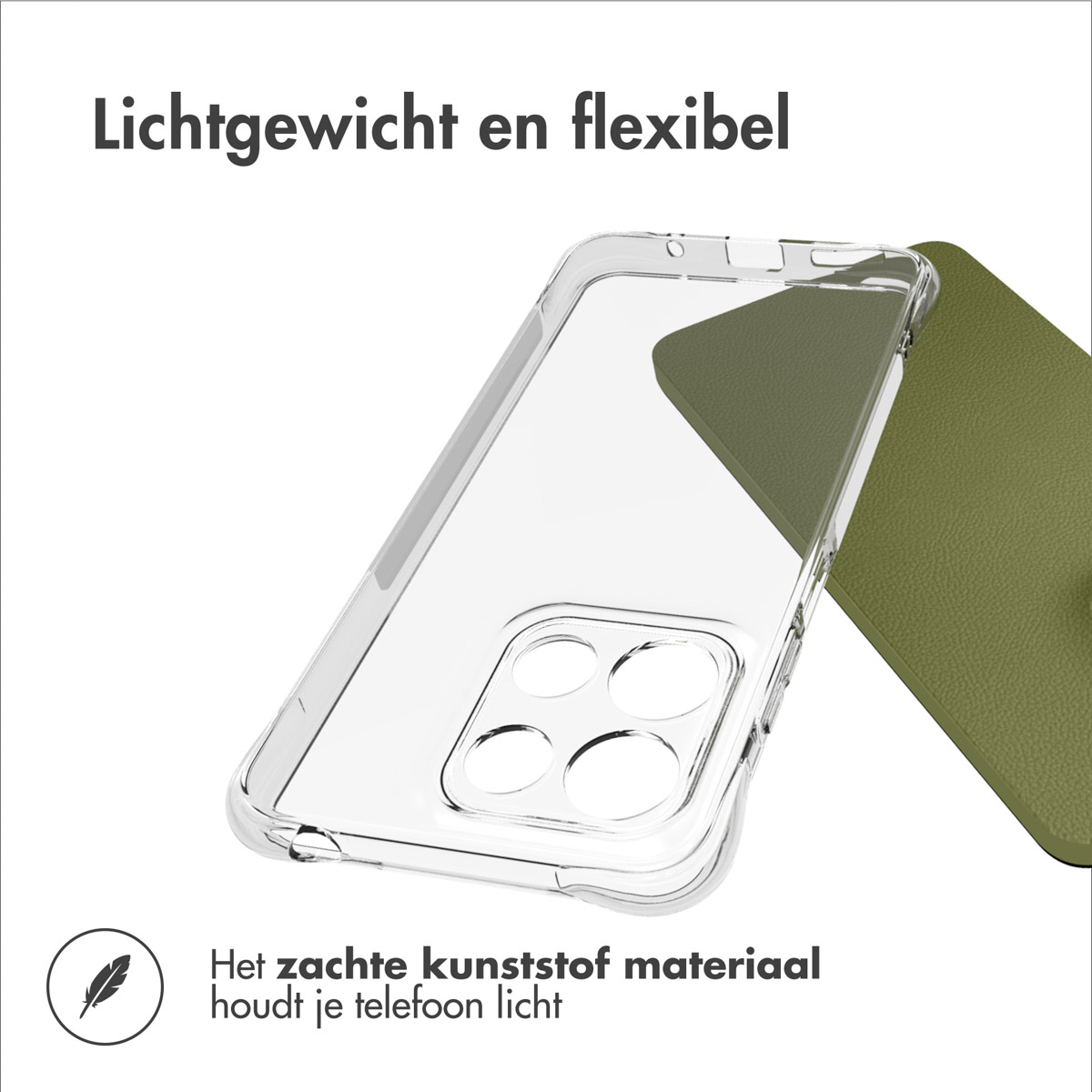 IMOSHION Transparante coque compatible avec Motorola Moto G15 Power/Motorola Moto G15 Étui de Téléphone voor Motorola Motorola Moto G15 Power/Motorola Moto G15 Transparent