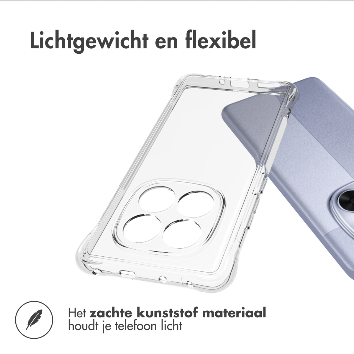 IMOSHION Shockproof Case - Geschikt voor Xiaomi Redmi Note 14 Pro (4G) - Telefoonhoesje Transparant