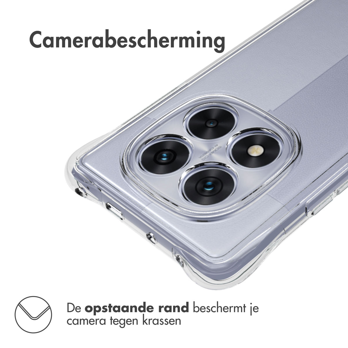 IMOSHION Shockproof Case - Geschikt voor Xiaomi Redmi Note 14 Pro (4G) - Telefoonhoesje Transparant