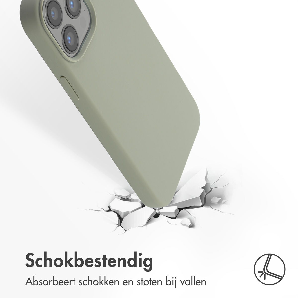 ACCEZZ Coque arrière compatible avec iPhone 13 Pro Max Étui de Téléphone voor Apple iPhone 13 Pro Max Vert