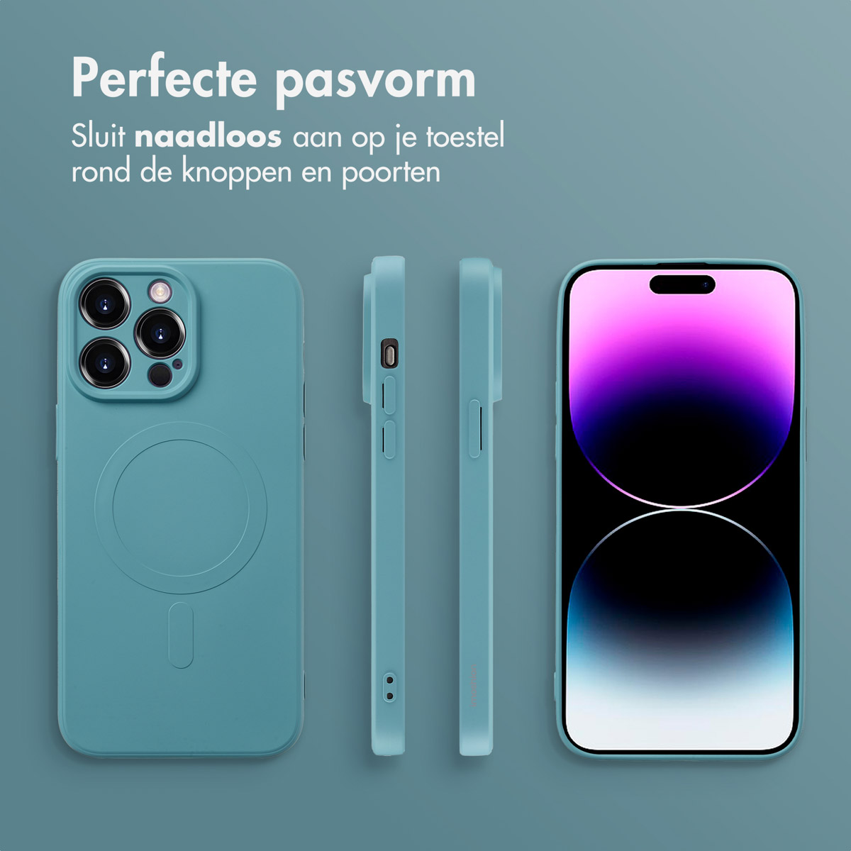 IMOSHION Coque colorée compatible avec iPhone 14 Pro Max Étui de Téléphone voor Apple iPhone 14 Pro Max Turquoise