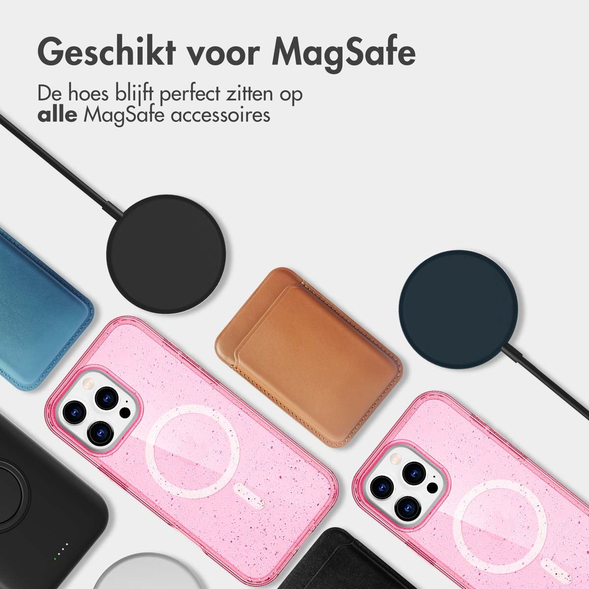 IMOSHION Coque arrière compatible avec iPhone 16 Pro Max Étui de Téléphone voor Apple iPhone 16 Pro Max Rose