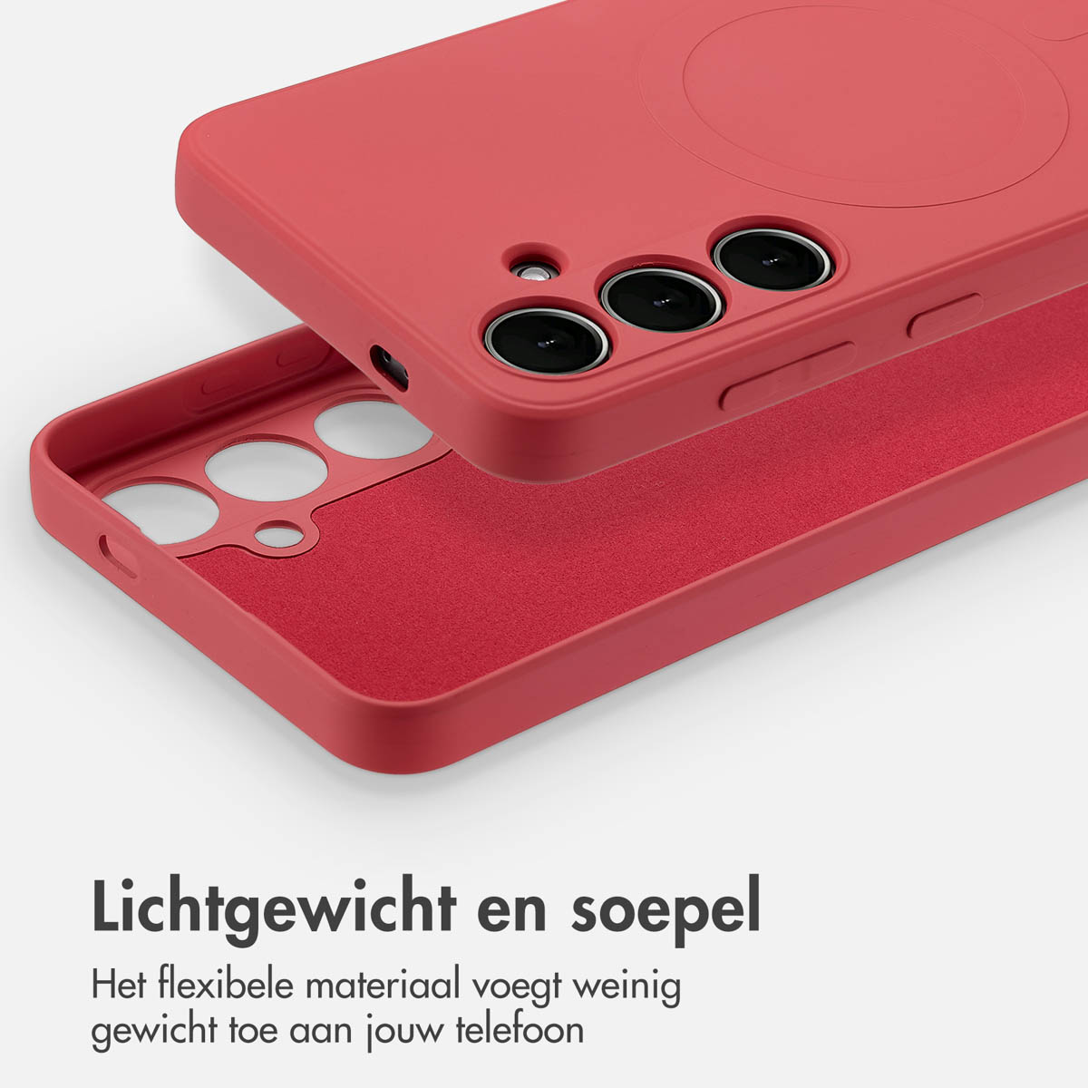 IMOSHION Color Backcover met MagSafe - Geschikt voor Samsung Galaxy S24 Plus - Telefoonhoesje voor Samsung Samsung Galaxy S24 Plus Roze