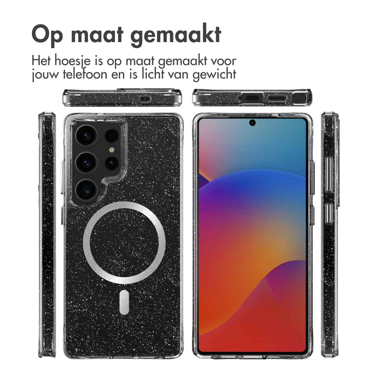 IMOSHION Coque arrière compatible avec Samsung Galaxy S25 Ultra Étui de Téléphone voor Samsung Samsung Galaxy S25 Ultra Argent