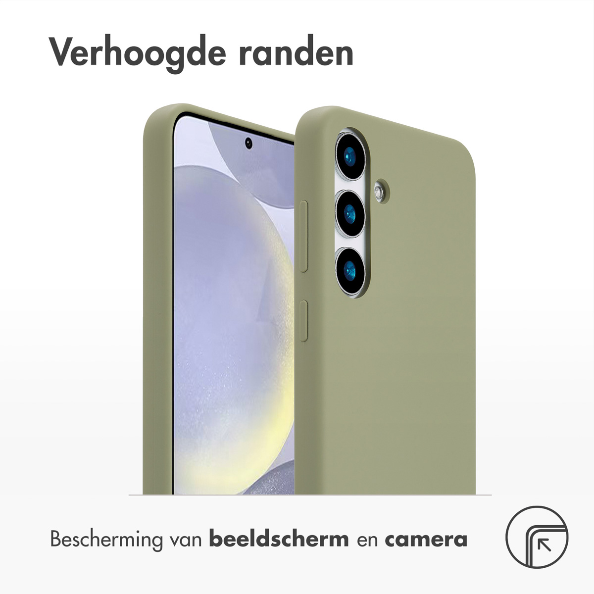 ACCEZZ Coque arrière compatible avec Samsung Galaxy S24 Plus Étui de Téléphone voor Samsung Samsung Galaxy S24 Plus Vert