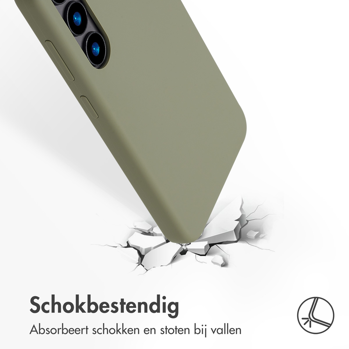 ACCEZZ Liquid Silicone Backcover met MagSafe - Geschikt voor Samsung Galaxy S24 - Telefoonhoesje voor Samsung Samsung Galaxy S24 Groen