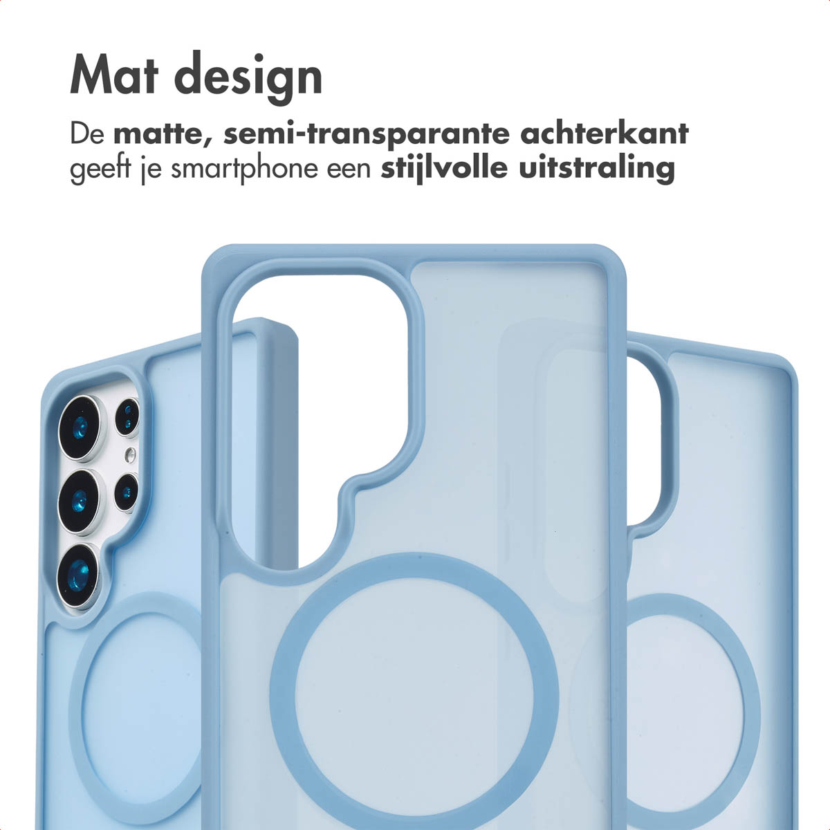 IMOSHION Color Guard Backcover MagSafe - Geschikt voor Samsung Galaxy S25 Ultra - Telefoonhoesje voor Samsung Samsung Galaxy S25 Ultra Lichtblauw