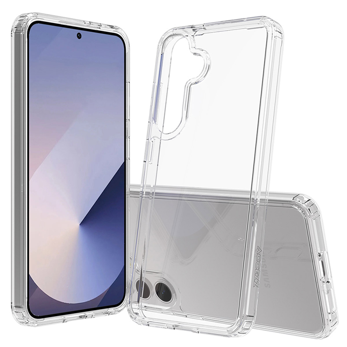 Transparente Handyhüllen, die ein Telefon zeigen.