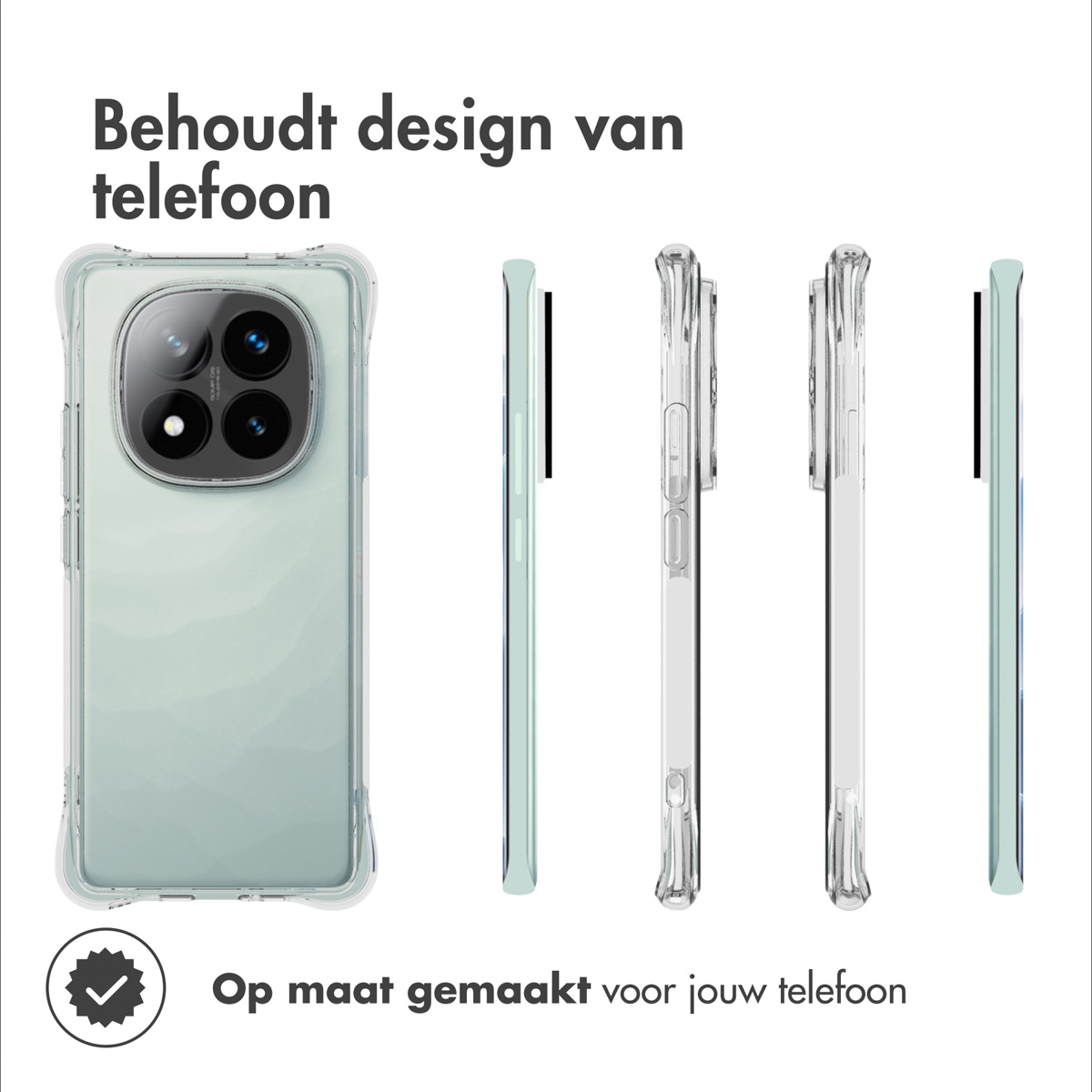 IMOSHION SH00085000 COVER per Xiaomi Redmi Note 14 Pro Plus 5G, Trasparente