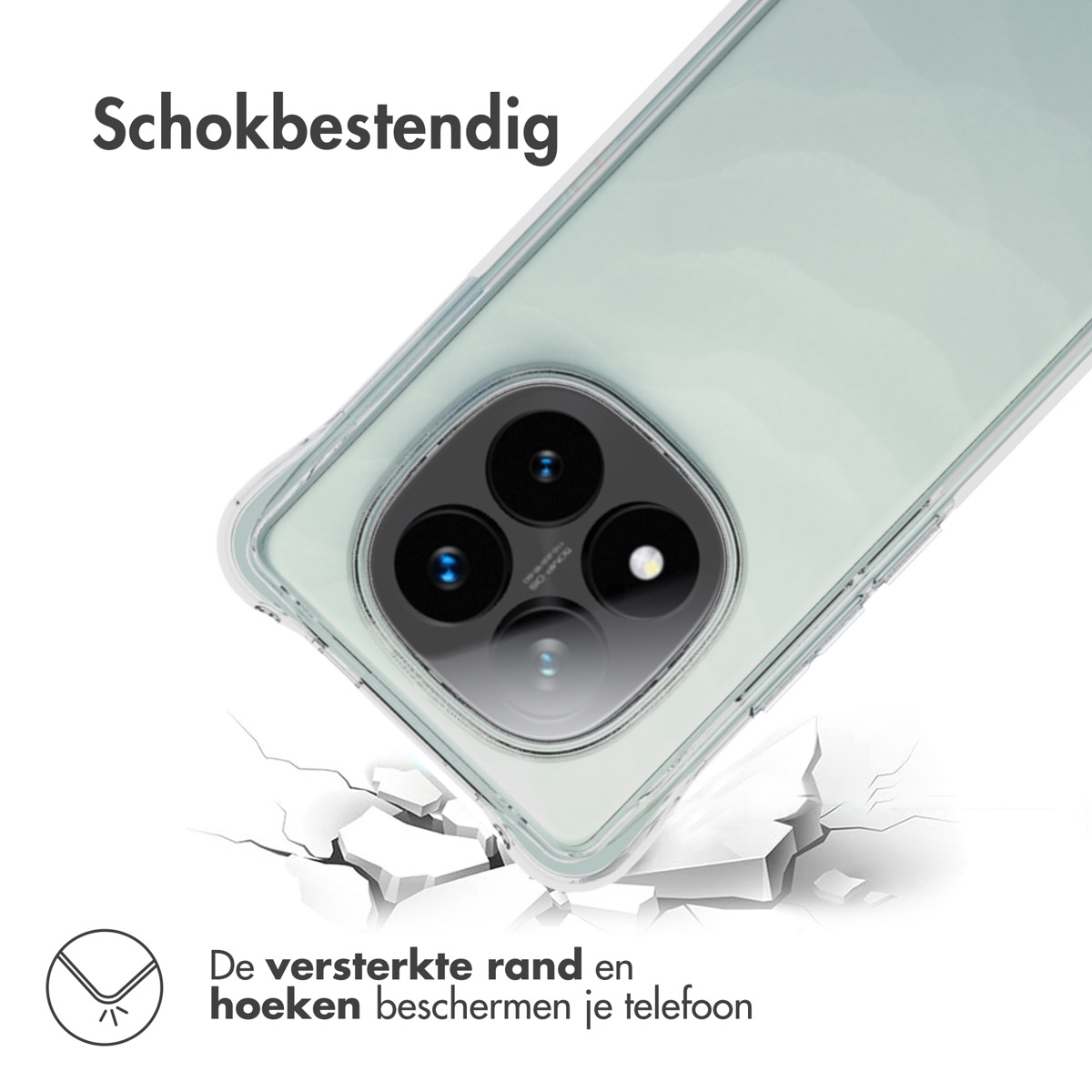 IMOSHION SH00085000 COVER per Xiaomi Redmi Note 14 Pro Plus 5G, Trasparente