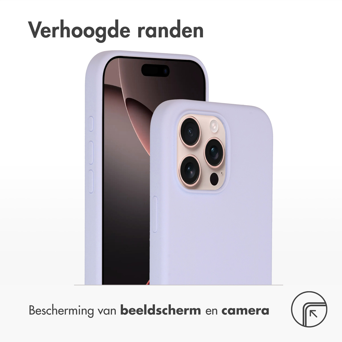 ACCEZZ Liquid Silicone Backcover met MagSafe - Geschikt voor Apple iPhone 16 Pro Max - Telefoonhoesje voor Apple iPhone 16 Pro Max Paars