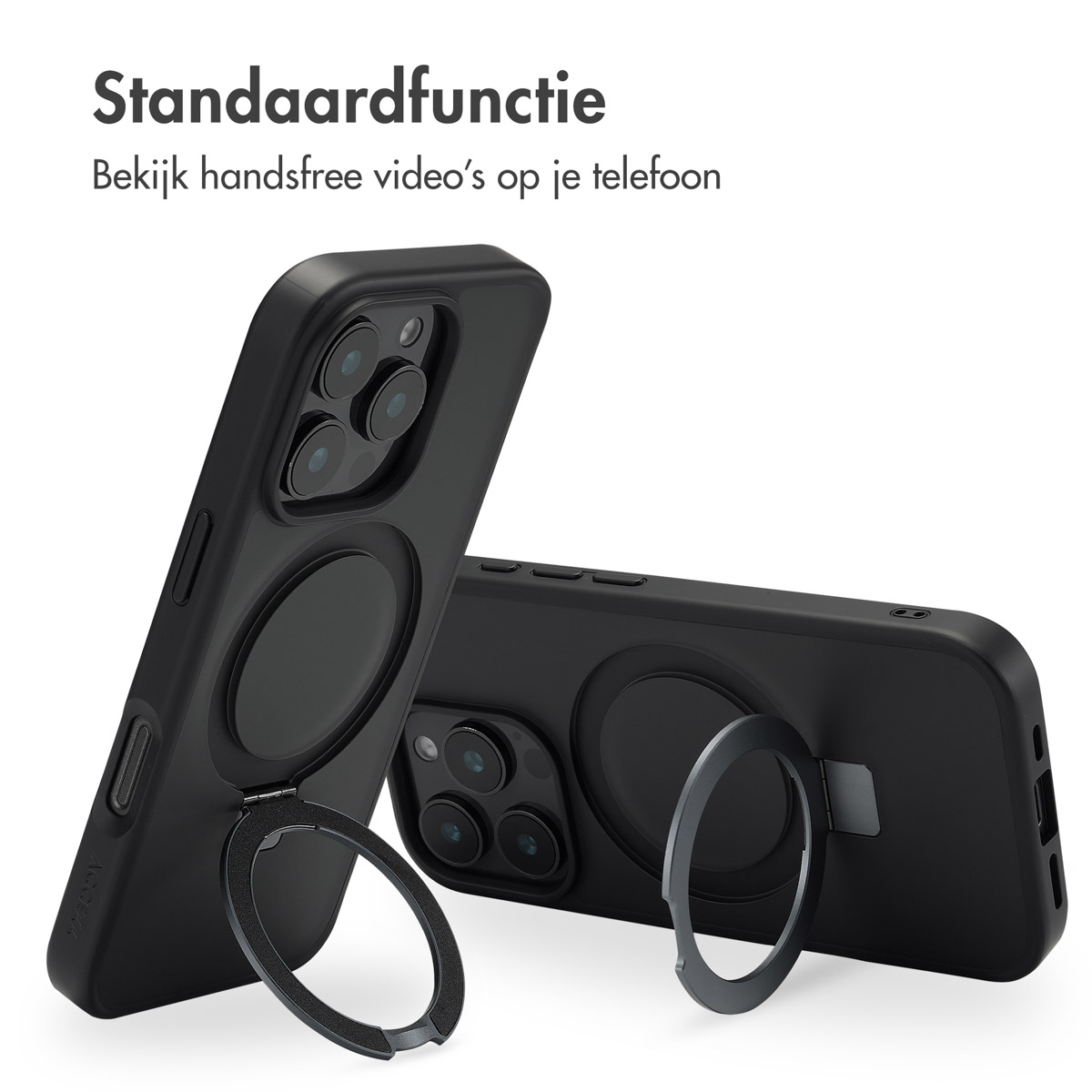 ACCEZZ Coque arrière compatible avec iPhone 16 Pro Étui de Téléphone voor Apple iPhone 16 Pro Noir