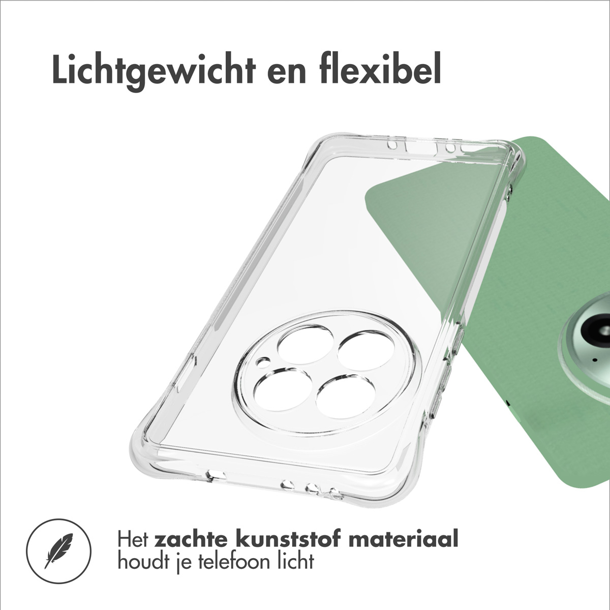 IMOSHION Transparante coque compatible avec OnePlus 13R Étui de Téléphone voor OnePlus OnePlus 13R Transparent