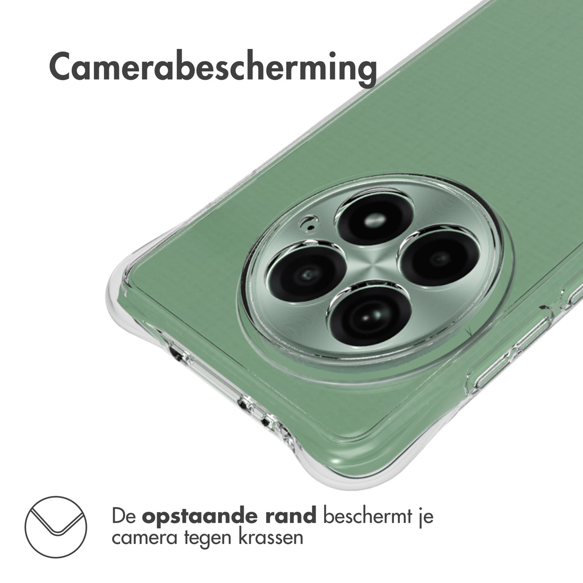 IMOSHION Transparante coque compatible avec OnePlus 13R Étui de Téléphone voor OnePlus OnePlus 13R Transparent