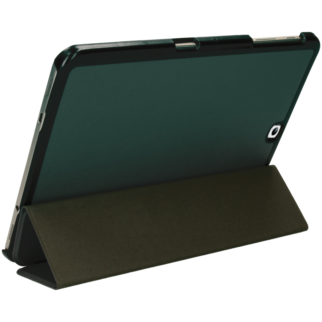 IMOSHION Trifold Bookcase geschikt voor Samsung Galaxy Tab S2 9.7 Tablethoes 9,7 inch Donkergroen