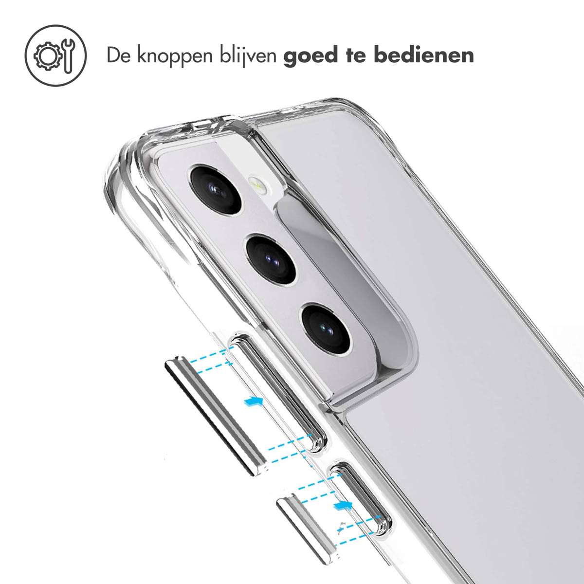 IMOSHION Rugged Air Cover per Samsung Samsung Galaxy S22 Plus, Trasparente