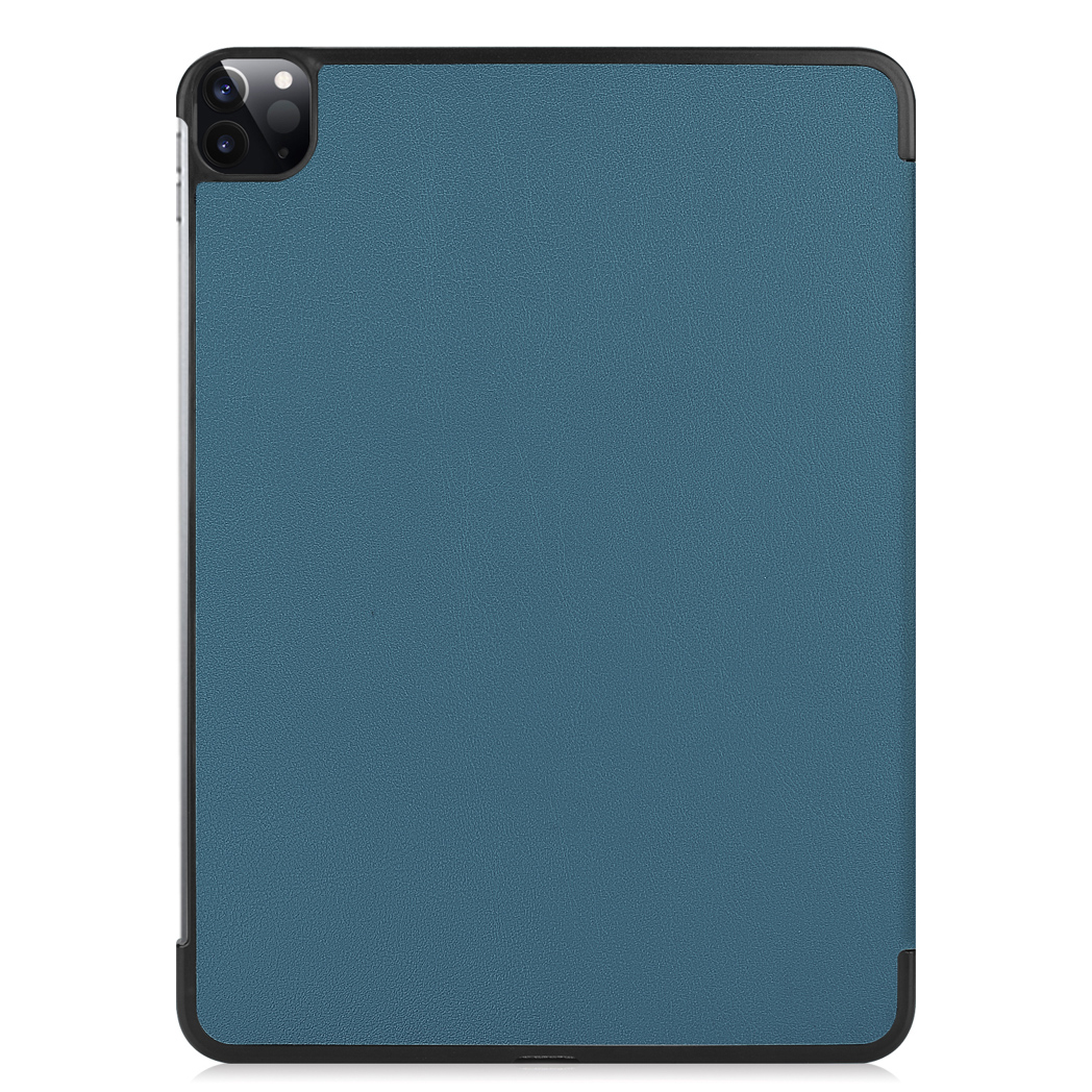 Custodia blu per tablet con cornice nera.