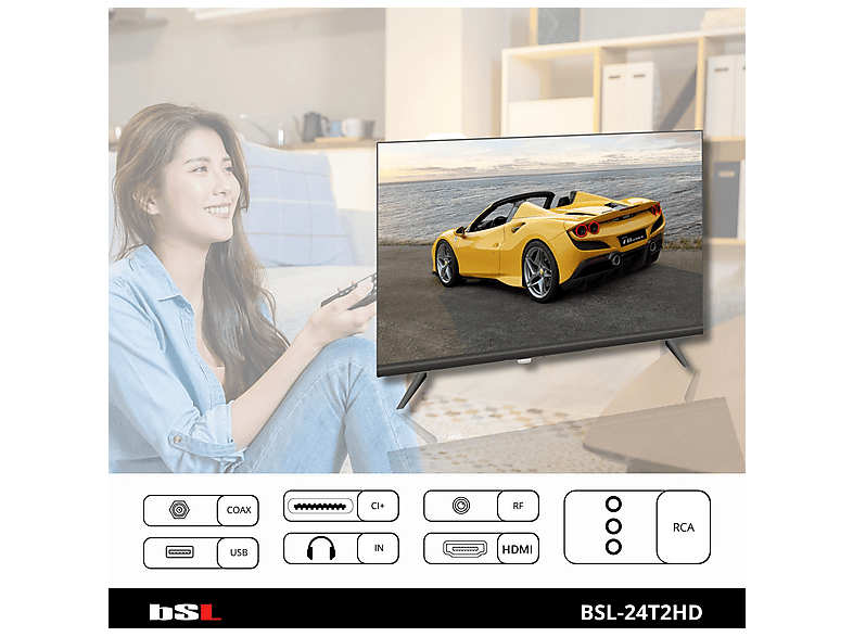 TV LED HD - PANASONIC - TS-24N30AEZ - 24 Pouces - Lecteur Multimédia USB - Triple Tuner HD - TV Son Photo