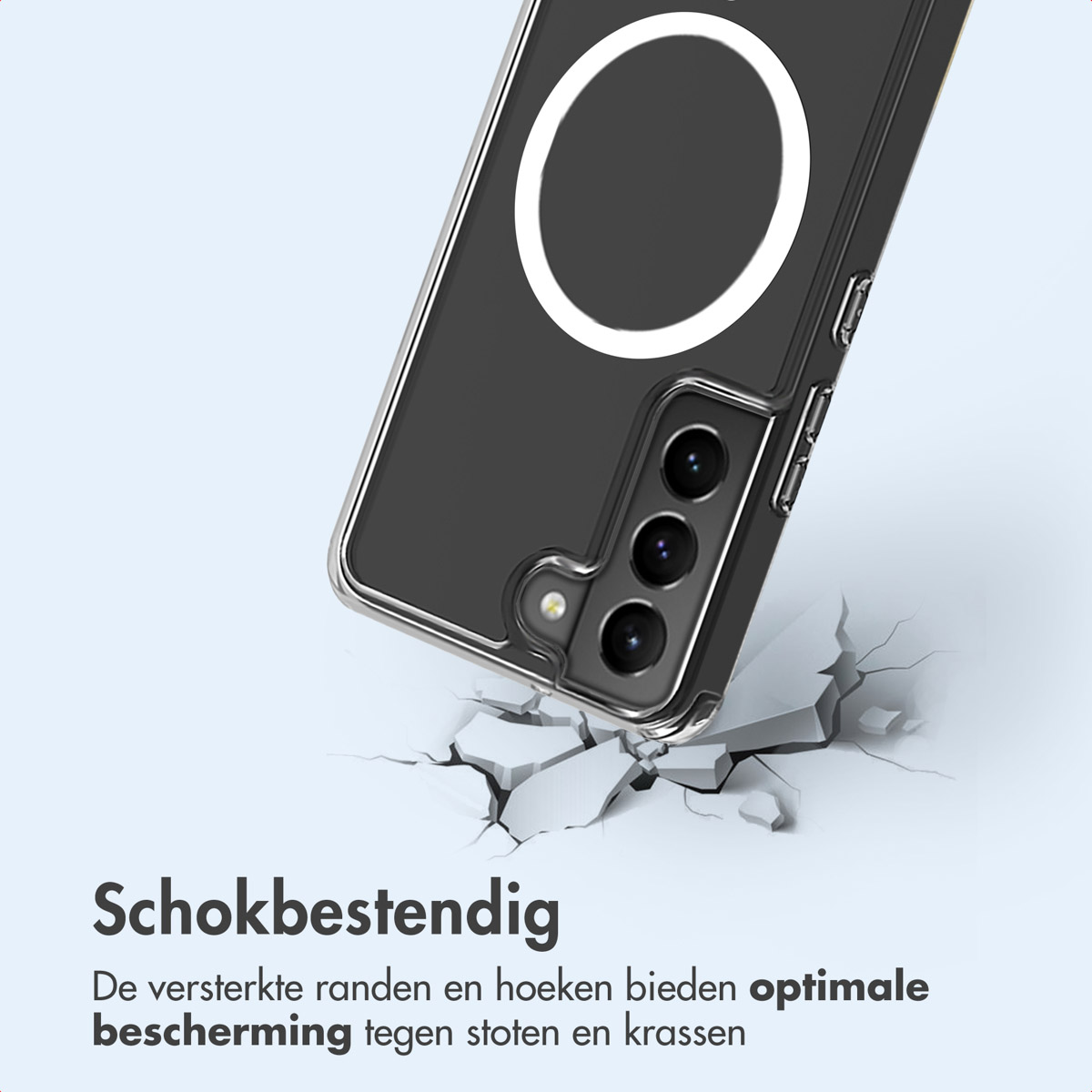 IMOSHION Protective Backcover met MagSafe geschikt voor Samsung Galaxy S22 Phone case Transparent