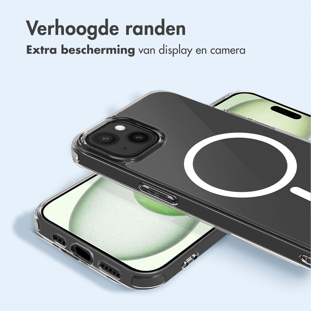 IMOSHION Protective COVER per iPhone 15 Plus, Trasparente