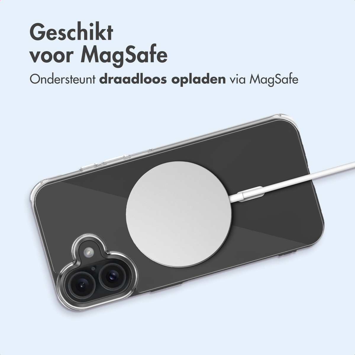 IMOSHION Protective COVER per iPhone 16 Plus, Trasparente