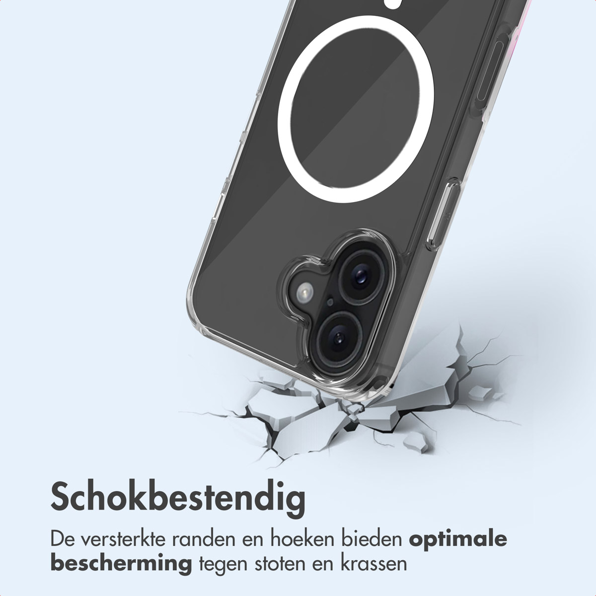 IMOSHION Protective COVER per iPhone 16 Plus, Trasparente