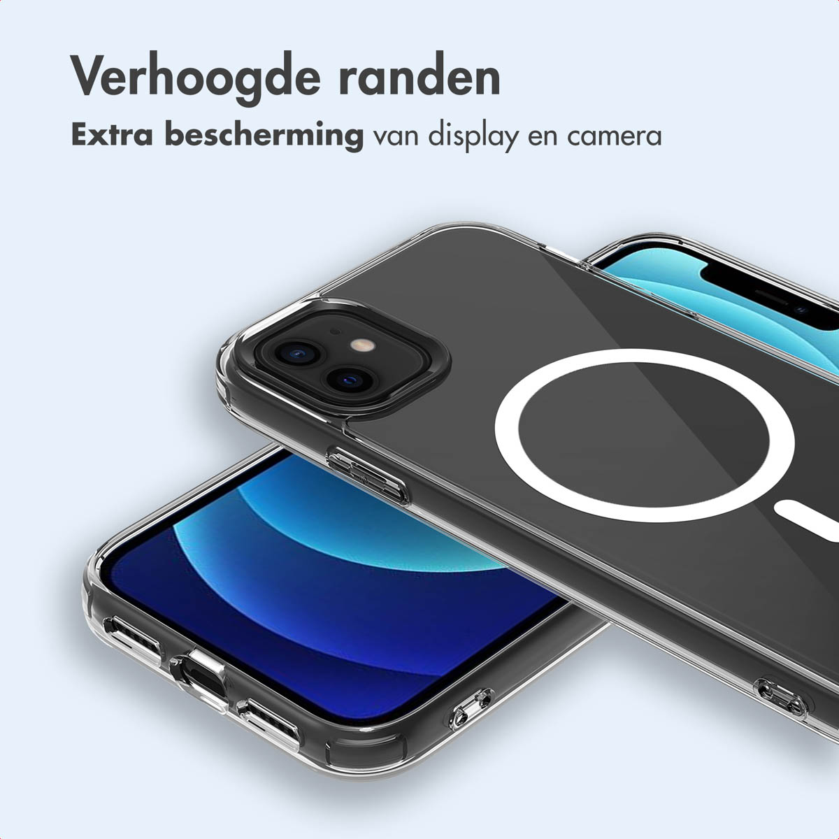 IMOSHION Transparante coque compatible avec iPhone 12 Mini Étui de Téléphone voor Apple iPhone 12 Mini Transparent