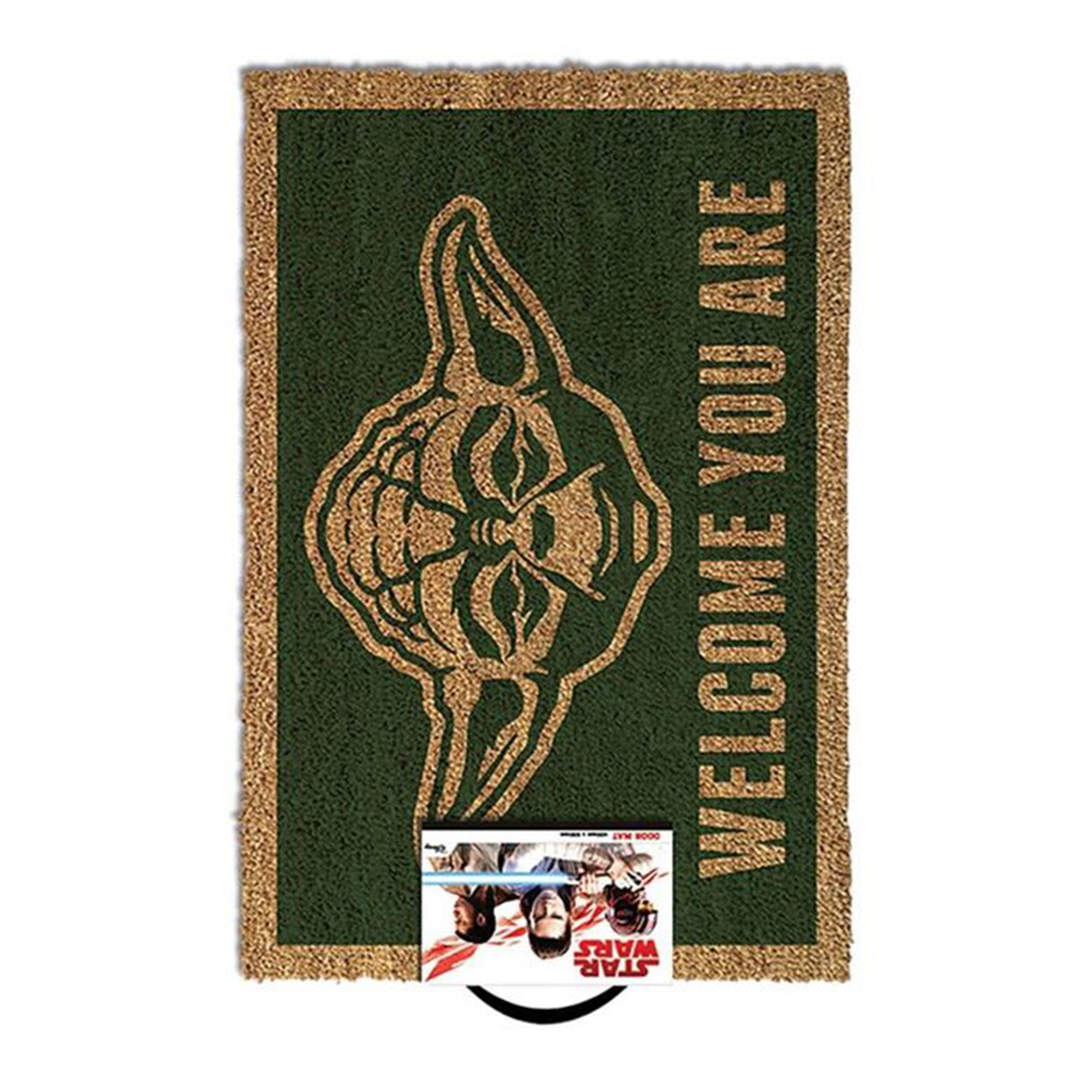 Mata powitalna Star Wars z postaciami z Gwiezdnych Wojen.