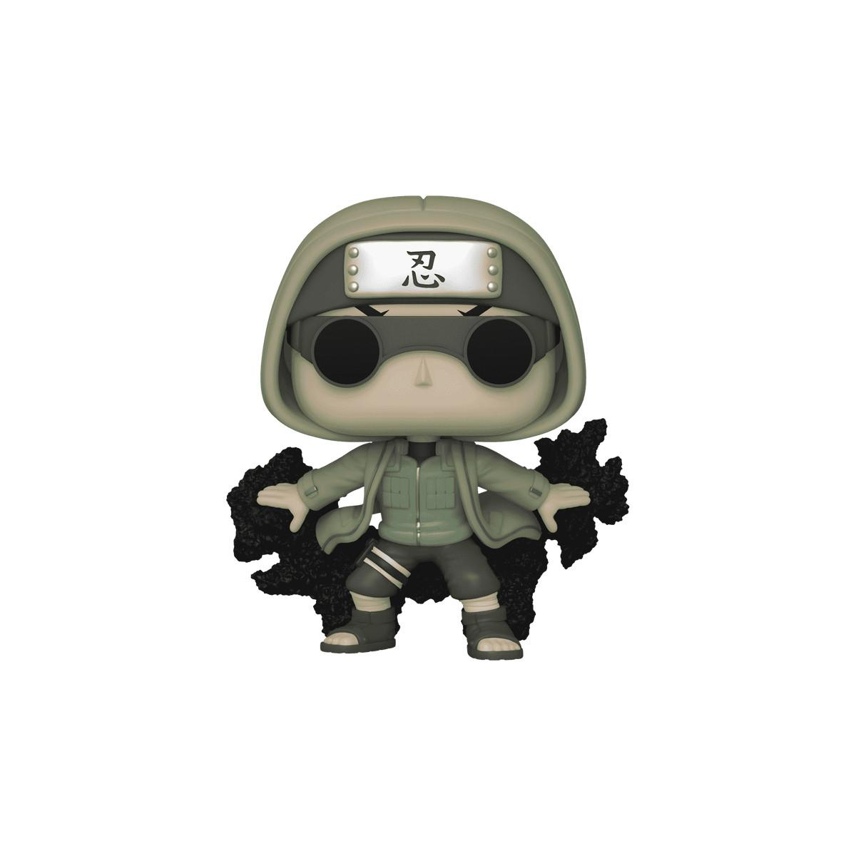 Una figura Funko Pop di un ninja con capelli scuri e una fascia. Energia nera circonda la figura.