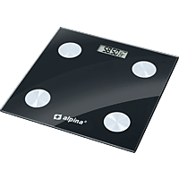 MediaMarkt ALPINA MEAPE4180/004 Personenweegschaal Zwart aanbieding