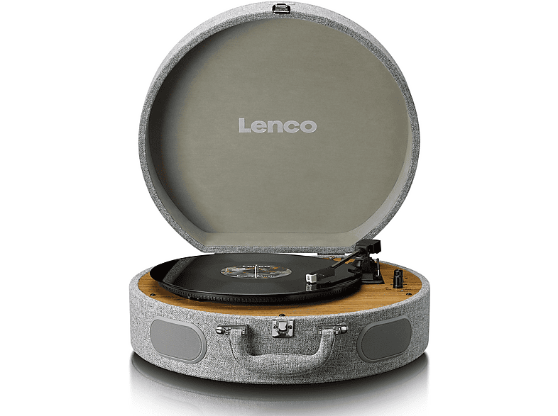 LENCO Tourne-disque rétro en bois avec haut-parleurs intégrés ...