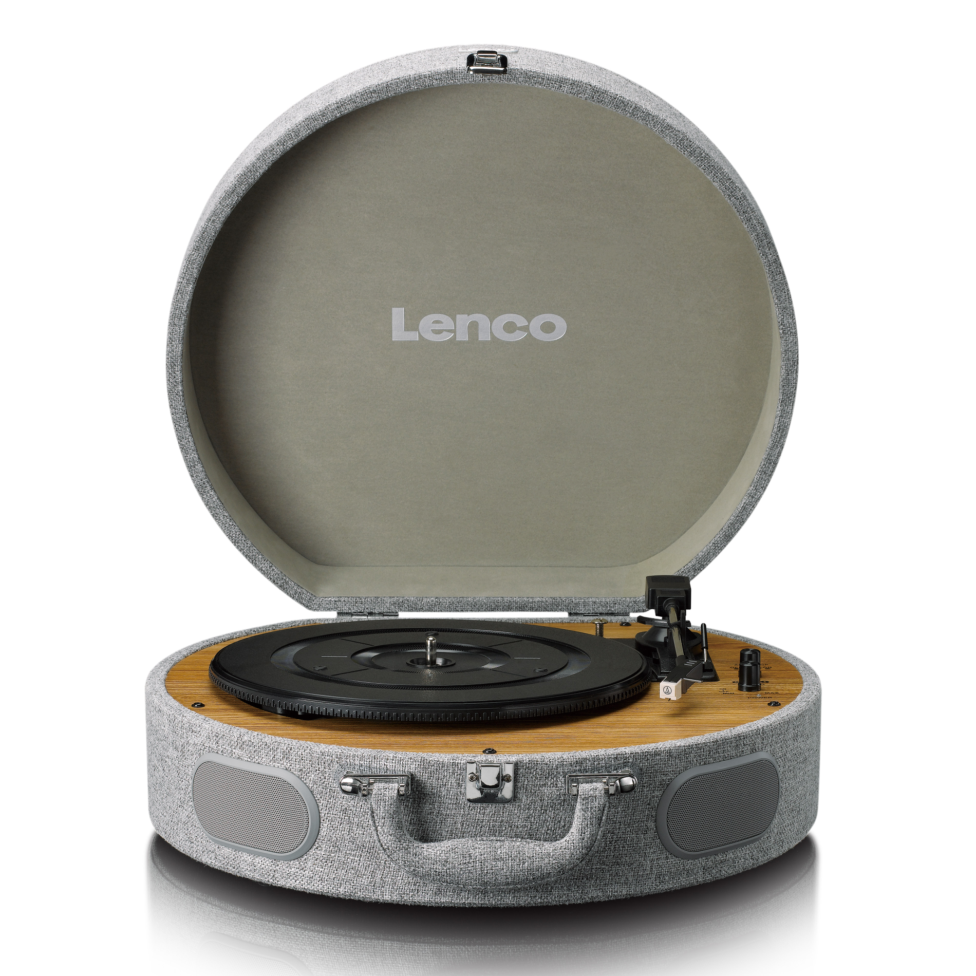 LENCO LS-66-GY Dahili Hoparlör ve Bluetooth Özellikli Ahşap Pikap Gri