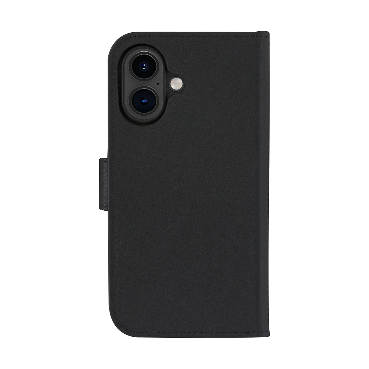 Custodia per telefono nera con due fotocamere.