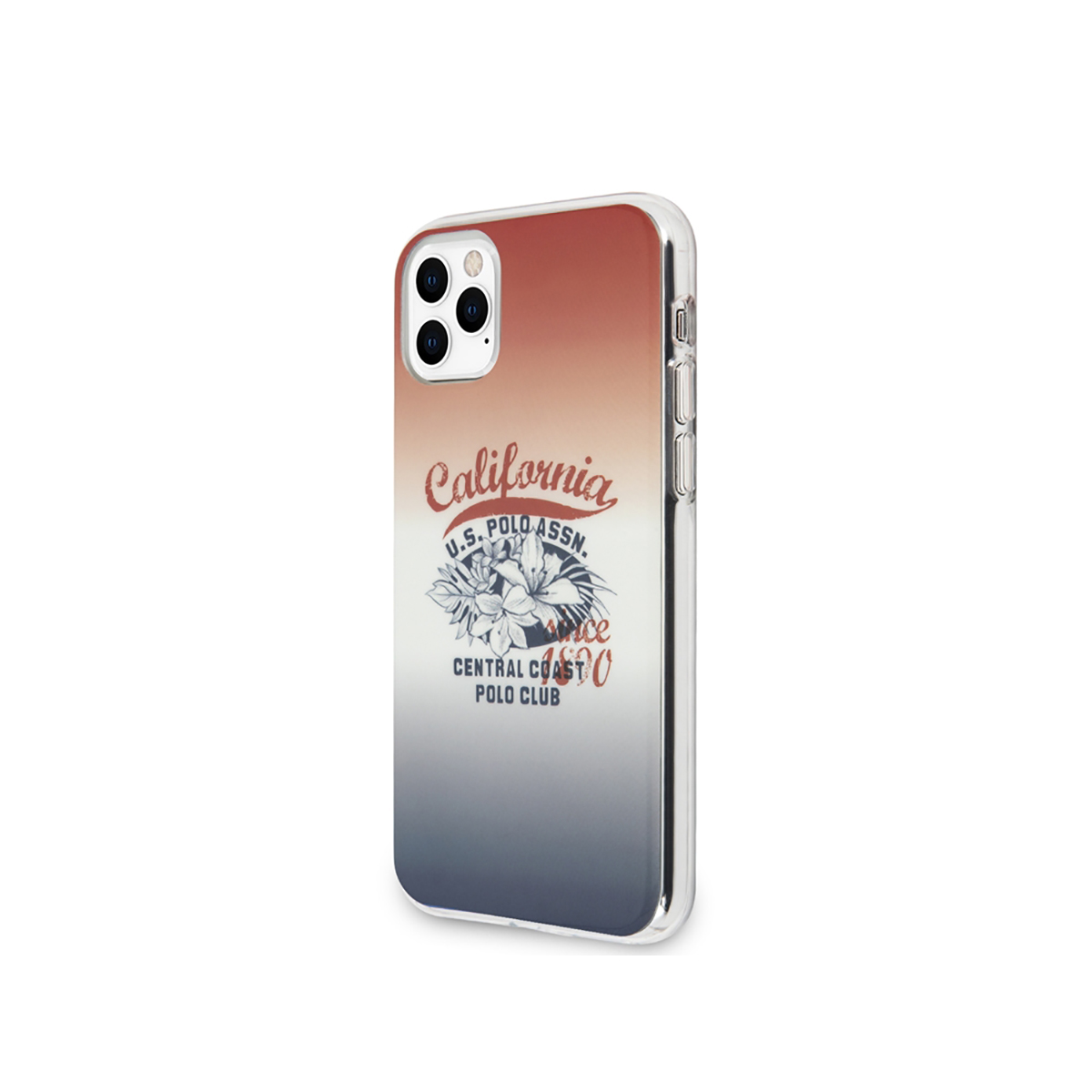 iPhone in una custodia Polo Assn. La custodia ha una sfumatura e un logo.