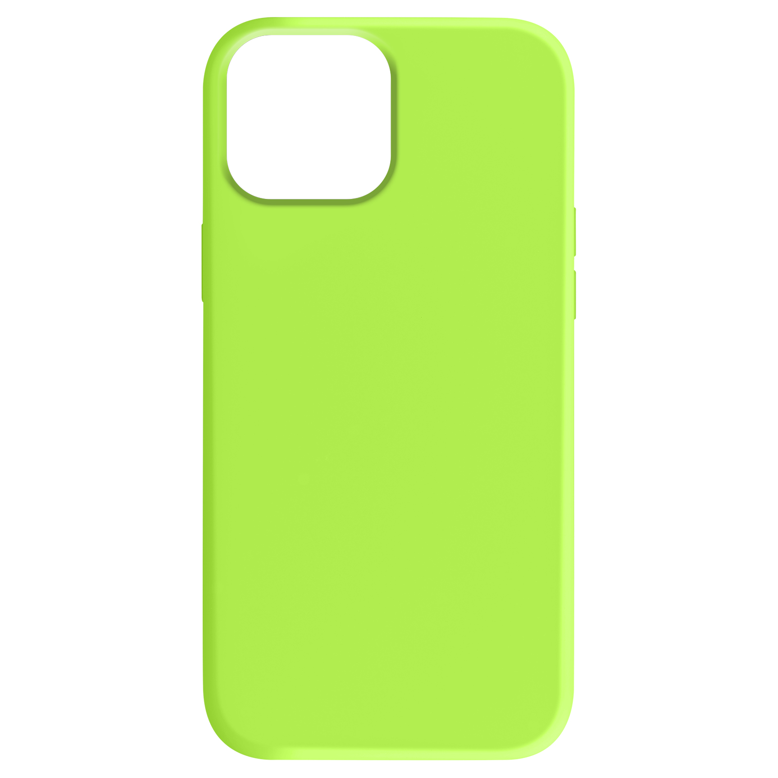 Custodia verde lime isolata su sfondo bianco, design semplice.