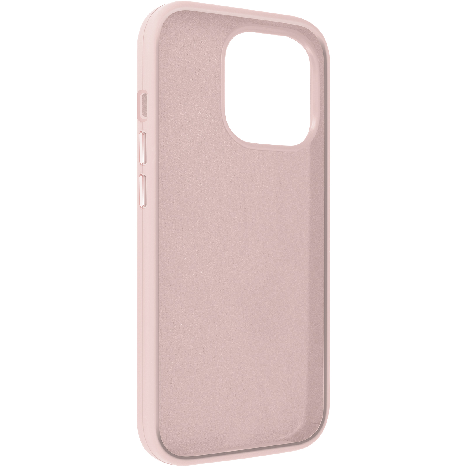 Una custodia per telefono rosa con una texture liscia, progettata per un telefono.