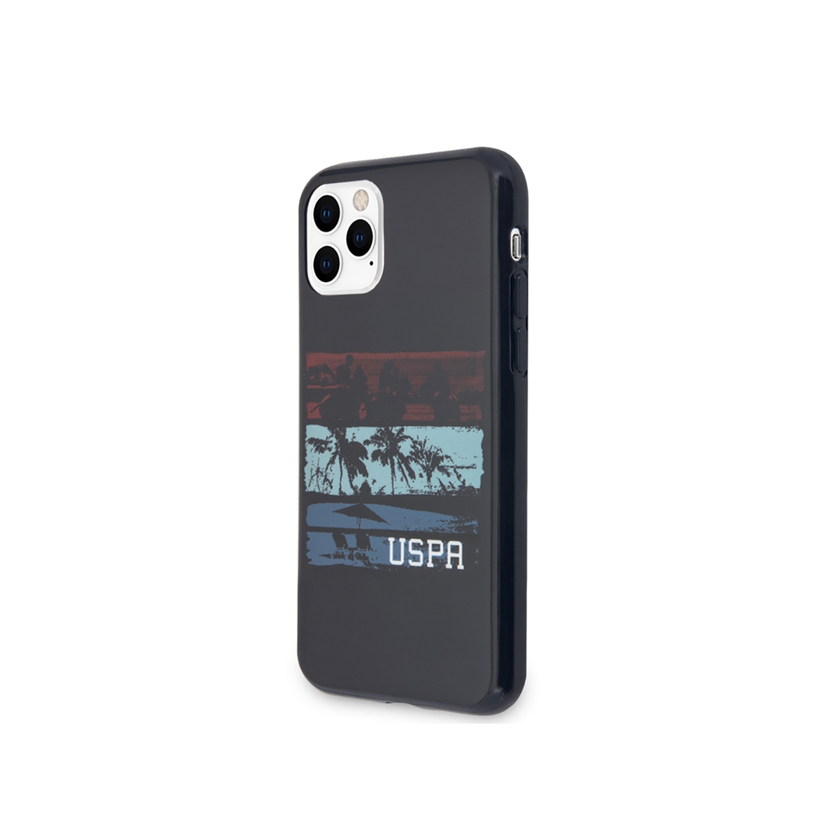 Cover nera con logo USPA e design a tema spiaggia.