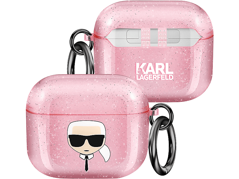 COVER CUSTODIA AIRPODS KARL LAGERFELD GLITTER